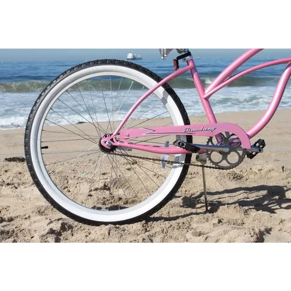 Firmstrong 24 inch Urban Lady Single Speed - Women's Beach Cruiser Bike Pink
