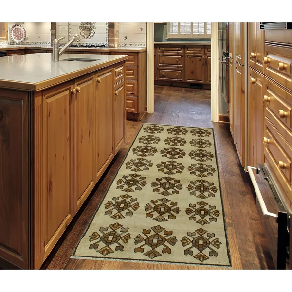 Semi Antique BASHIRA Beige/Brown Rug - 2&4x22 x 5&8x22
