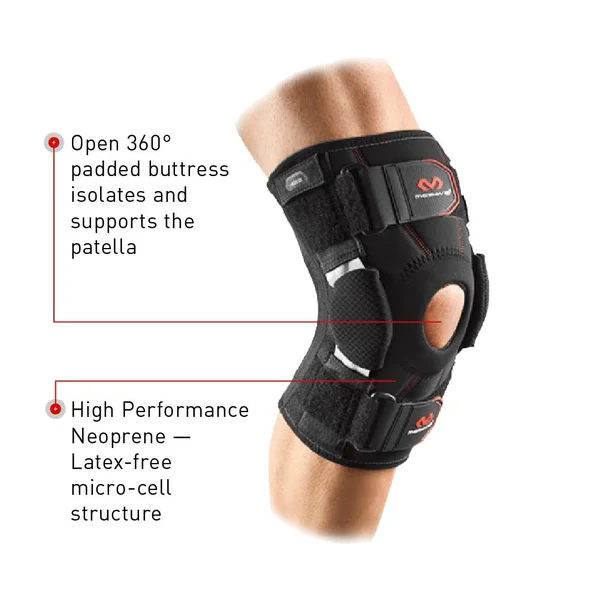 McDavid Level 3 Knee Brace with Dual Disk Hinges, Black, L