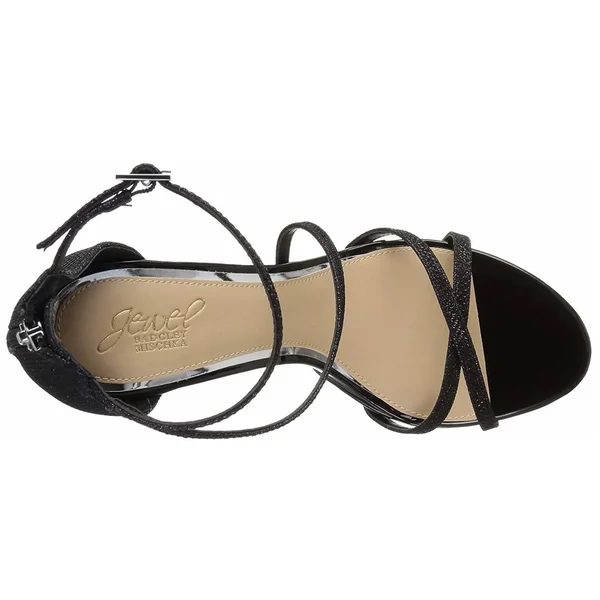 Badgley Mischka, Jewel Women's Galen Heeled Sandal, Black, DANILSA