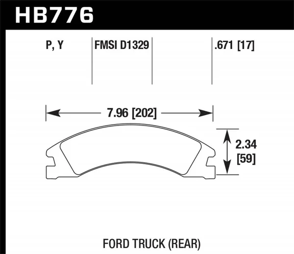 Hawk HB774Z.650 Performance Ceramic Brake Pads