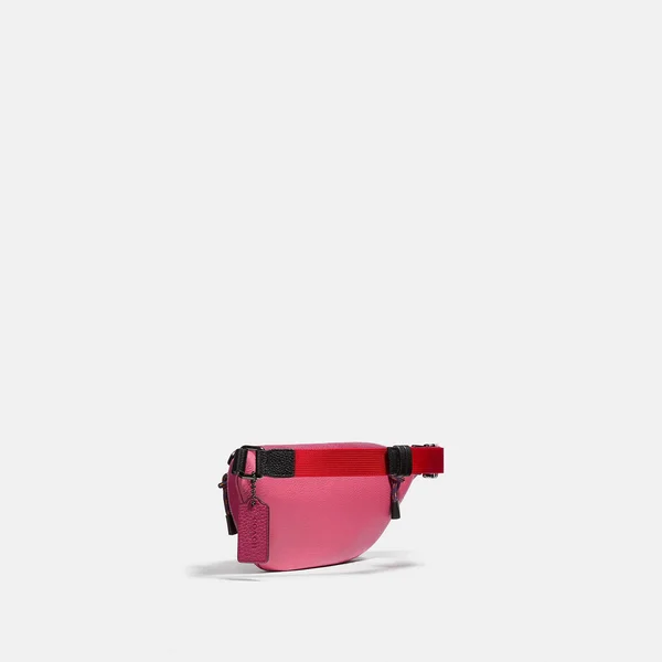 Coach Belt Bag 40 with Print - Women's - Bright Cherry Multi/Gunmetal
