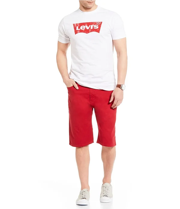 Levi&s Men's 569 Loose-Fit Shorts - Red 30