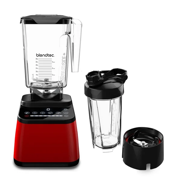 Blendtec Designer Series Blender - WildSide+ Jar (90 oz) and Blendtec Go Travel Bottle (34 oz) Bundle - Professional-Grade Power