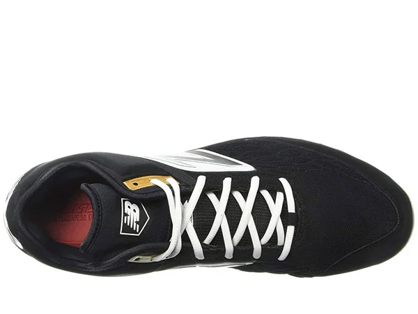 New Balance Men's 3000v4 Mid TPU Baseball Cleats in Black/White (11.5)
