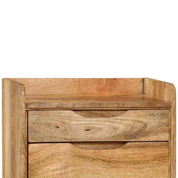 vidaXL Bedside Cabinet Solid Mango Wood 15.7x22x11.8x22x23.4x22