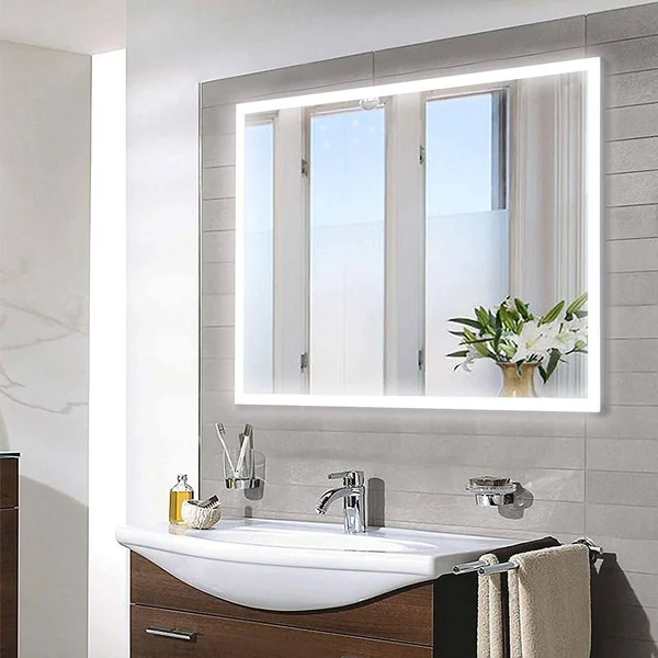 Vanity Art LED Lighted 36-Inch Bathroom Mirror with Sensor Switch, White