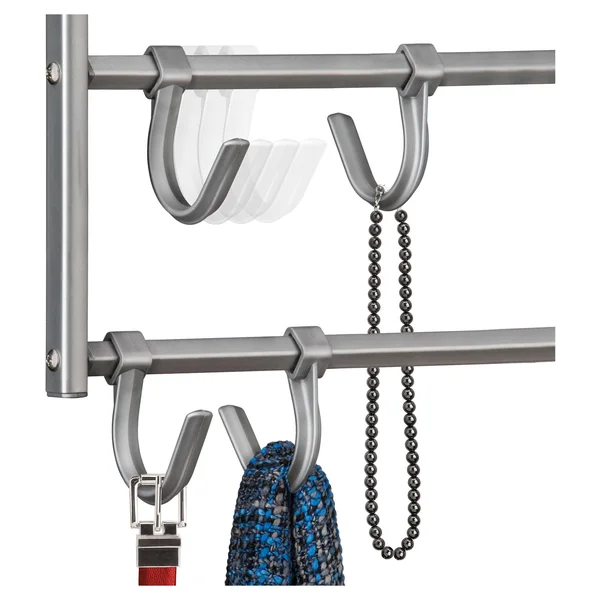 Lynk Double Sided 15 Hook Closet Organizer Rack