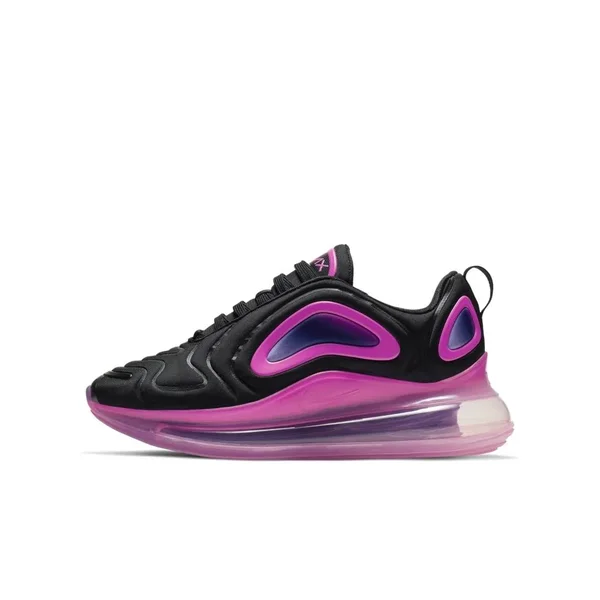 Air Max 720 Shoes, Black/Pink/Purple, Size 6.0