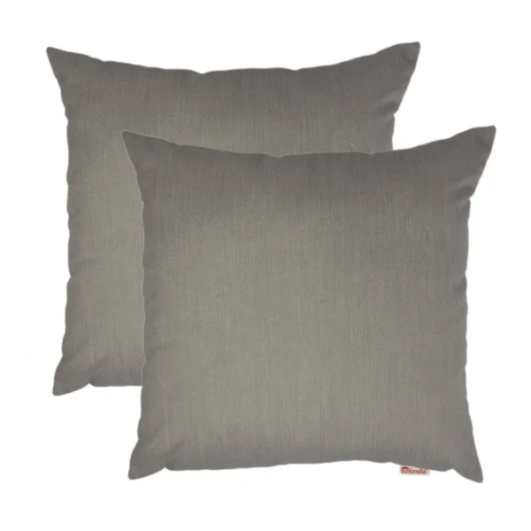 Olivia Quido Sunbrella Spectrum Dove 20-inch Outdoor Pillow 2-Pack - 20x22 x 20x22