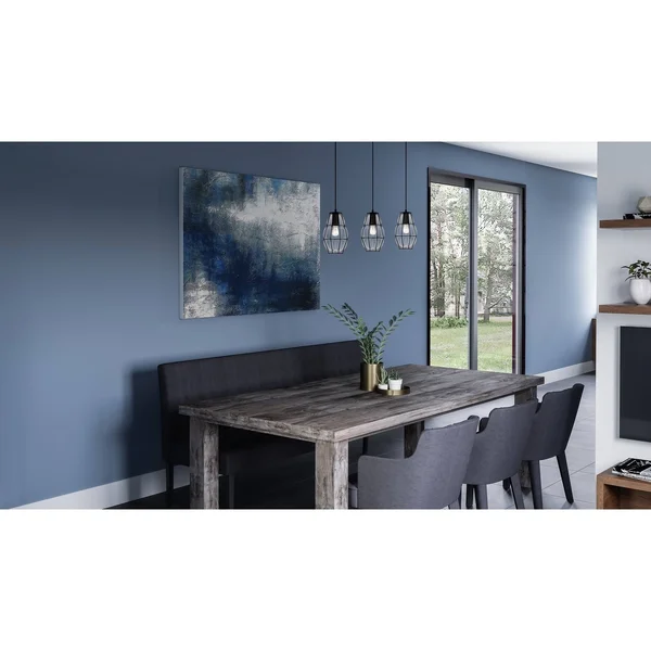 Quoizel 3 Light Blythe Island Chandelier Earth Black BLH330EK