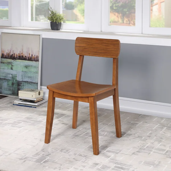Boraam Ind. Hagen Zebra Series Chair (Set of 2), Size: Rich Walnut, Brown