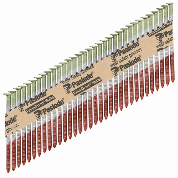 Paslode RounDrive Framing Nails, 3 Inches, 30 Degrees, Full Head, Galvanized/Exterior - 1 package