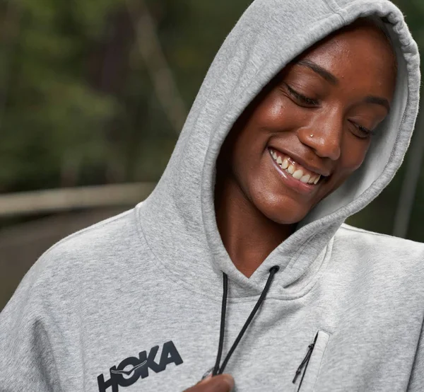 Hoka Women's Hoodie in Grey, Size Xs