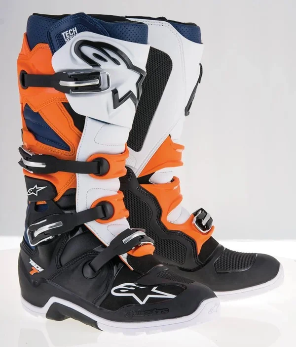 Alpinestars Tech 7 Enduro Boots - Black/Red/Gray - Size 8