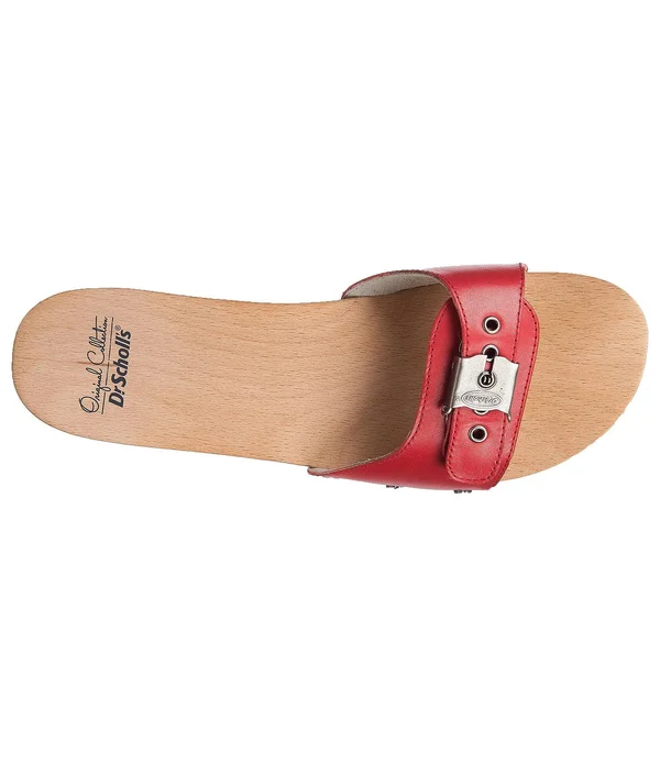 Dr. Scholl&s Orig Collection Women's Original Sandal Shoes, Red Leather, 11.0 M