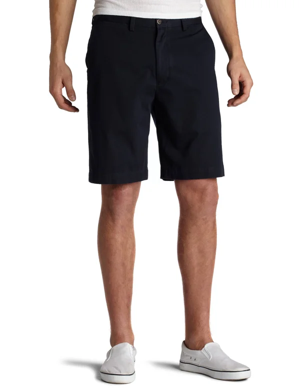 Nautica Men's Twill Flat Front Short True Navy - 34
