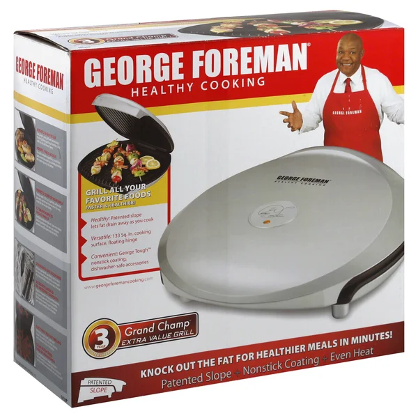 George Foreman Grill - Grand Champ, Extra Value GR36P