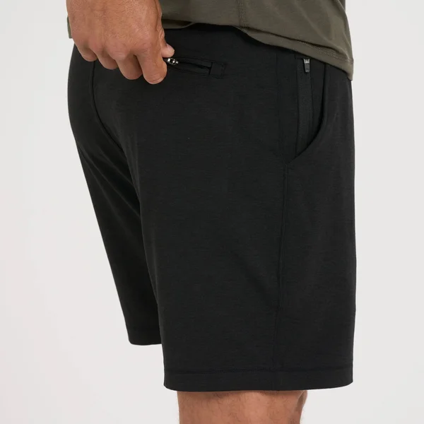 Vuori Ponto Short - Men's L Black Heather