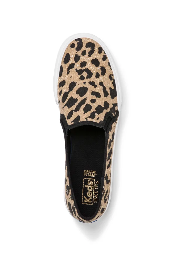 Keds Double Decker Leopard 6.5 Women's Leopard