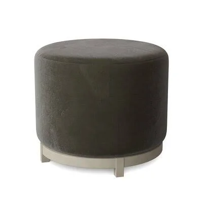 Shannon 22x22 Round Cocktail Ottoman Fairfield Chair Body Fabric: 9953 Loden - Leg Color: Almond Buff