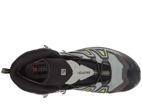 Salomon Men's x Ultra 3 Mid GTX Boots Beluga, Shadow, Lime Green 10