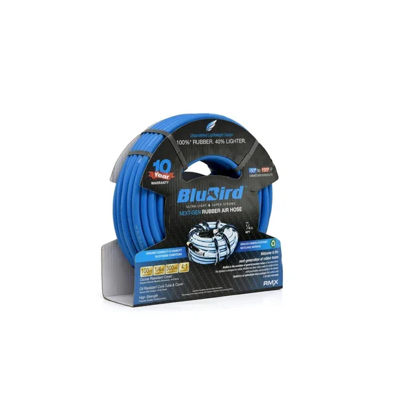 BluBird 1/4 in. x 100 ft. Rubber Air Hose