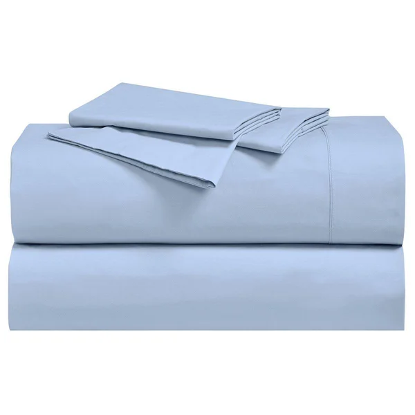 Royal Tradition 100% Cotton Percale Sheet Sets: King - Blue
