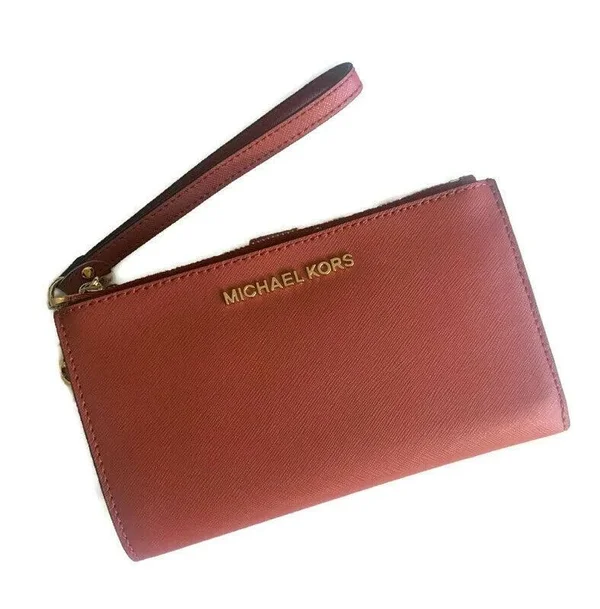Michael Kors Jet Set Travel Double Zip Wristlet Wallet Various