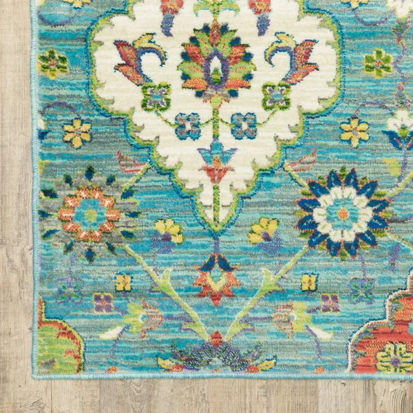 Oriental Weavers Joli 4929L Blue/ Multi Area Rug (9&10x22 x 12&10x22)