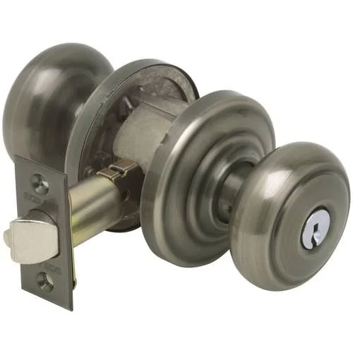 Schlage F80 Andover Storeroom Lock Antique Nickel Finish