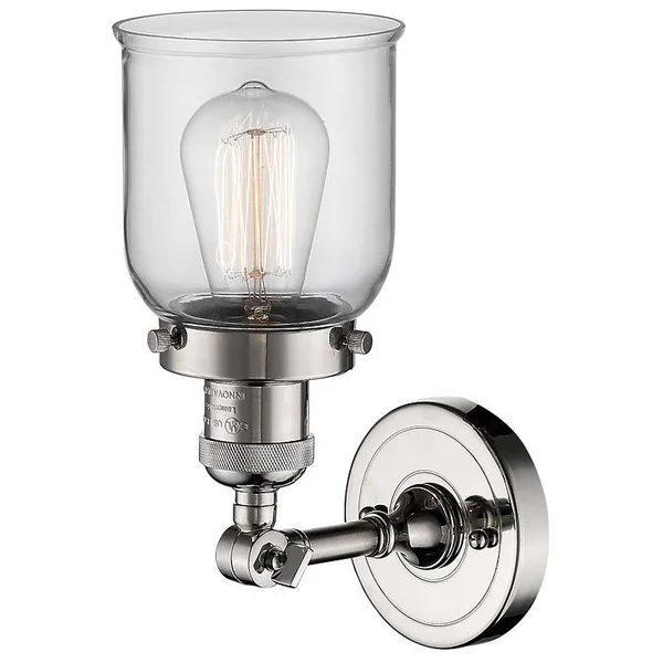Innovations Lighting Small Bell 1 Light Sconce 203 PN G52 LED (Nickel)