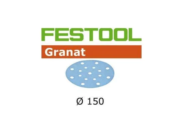 Festool Abrasive Granat 6x22 Dia, 320 Grit, 100 Pack 496985