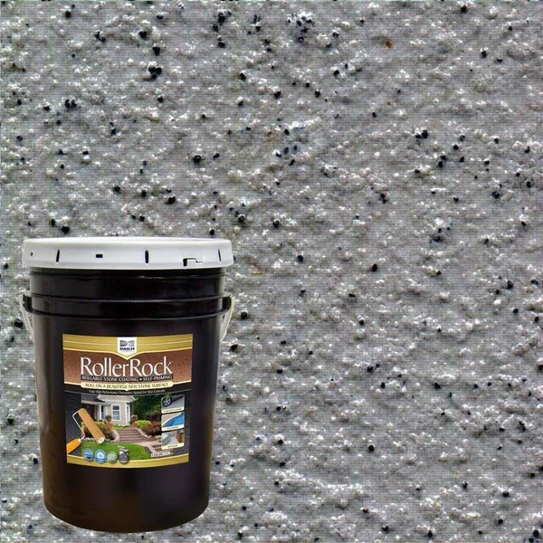 DAICH RollerRock Gray/satin Satin Interior/Exterior Porch and Floor Paint (Actual Net Contents: 5 -Gallon), RRPL-DS-189