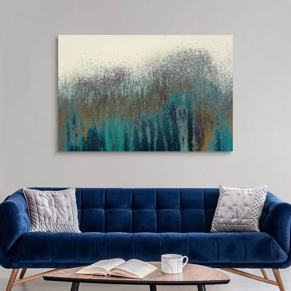 Teal Woods, Canvas Wall Art, 60x40, Great Big Canvas