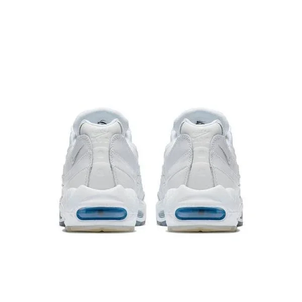 Nike Air Max 95 - Mens Shoes White/Metallic Silver/Photo Blue Size 13