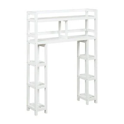 Delite 34.05x22 W x 48x22 H x 9x22 D Solid Wood Over-the-Toilet Storage Red Barrel Studio Finish: White