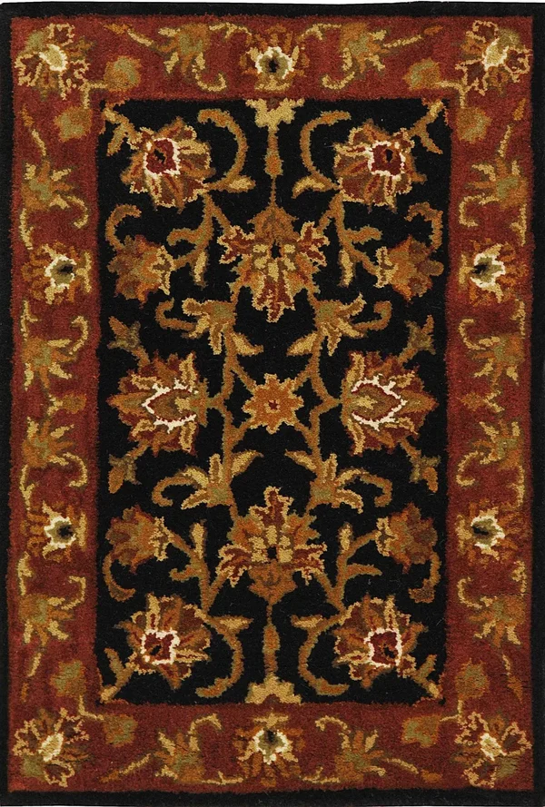 Safavieh Heritage HG112A 4&6x22 x 6&6x22 Black - Red Rug