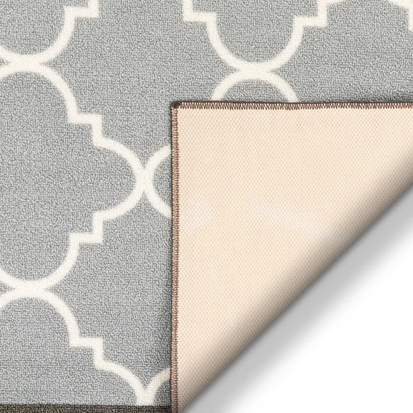 Well Woven Kings Court Brooklyn Trellis Modern Grey Area Rug - Size: 2&7 inch x 12& Runner, Gray