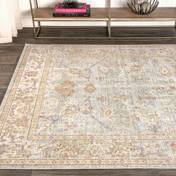 Jonathan Y Alba Modern Faded Peshawar Gray/Ivory 5 ft. 3 in. x 7 ft. 7 in. Area Rug