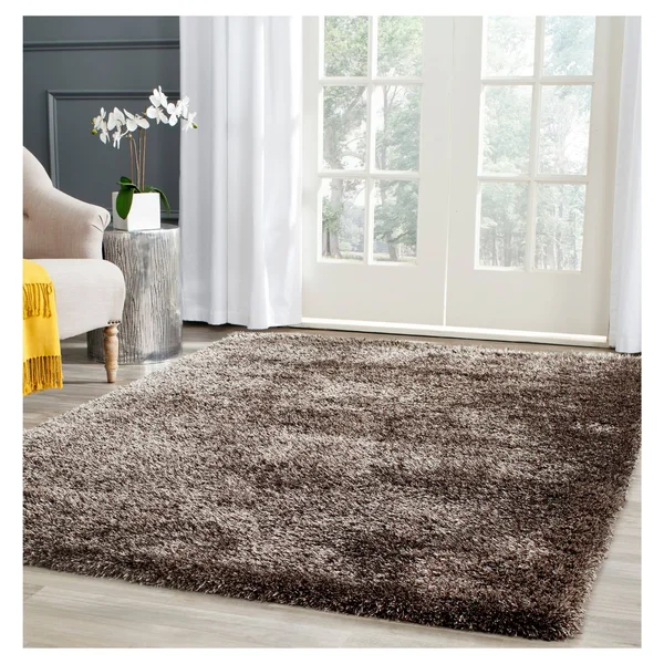 Safavieh Charlotte Shag Brown Rug; 4& x 6&