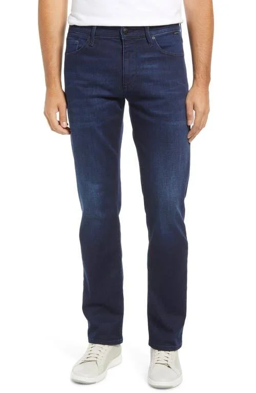 Mavi Men's Zach Straight Leg in Dark Brushed Athletic - Men's Jeans