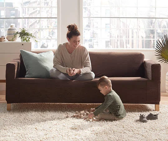 Sure Fit - Chocolate Micro Suede Stretch Sofa Slipcover