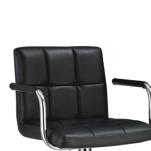 Coaster Adjustable Height Bar Stool, Black