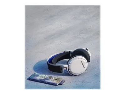 SteelSeries Arctis 7P - Headset - full size - 2.4 GHz - wireless - USB-C - white - for Sony PlayStation 4, Sony PlayStation 4 Pr
