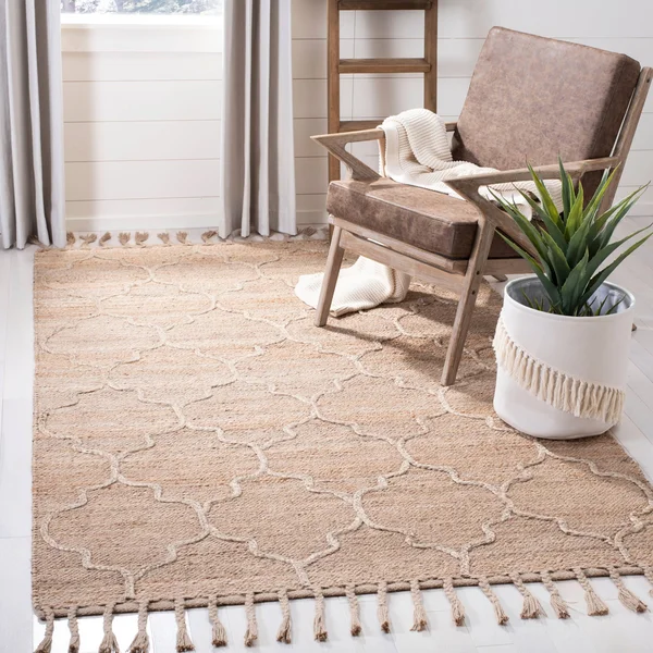 Safavieh Natural Fiber NF106B Natural 5& x 8& Rectangular Area Rug