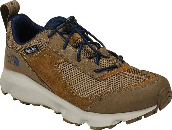 The North Face Juniors& Hedgehog Hiker II Waterproof Shoe - 1 - Utility Brown - Cosmic Blue