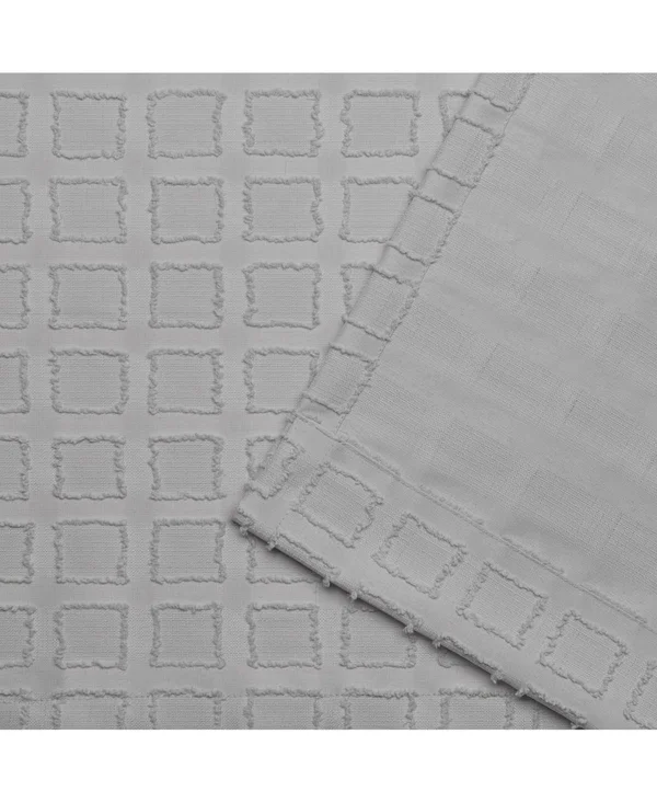 Exclusive Home Squared Grommet Top Curtain Panel Pair White