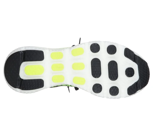 Skechers Men's GOrun MaxRoad 4 Hyper Running Shoes, Black/Lime, 8.5