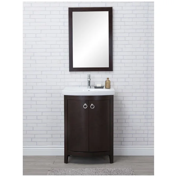 Elegant Lighting Cole 2 Doors Cabinet, Dark Walnut, VF2104